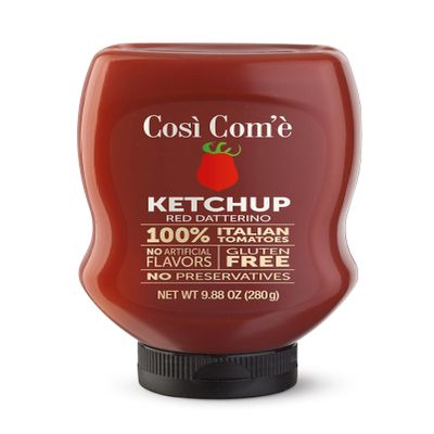 Cosi Come Italian Tomato Ketchup All-Natural Ketchup Made with Sun-Ripened Italian Tomatoes, No Preservatives or Artificial Flavors, Non-GMO, 9.88 oz (280 g), Product of Italy