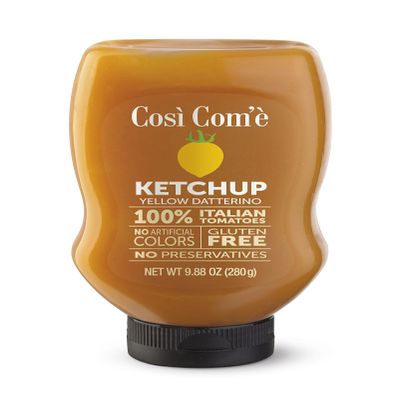 Cosi Come - Italian Yellow Tomatoes Ketchup, 9.88 oz (280 gr), No preservatives, No Artificial Flavors, Non GMO