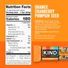 KIND Seeds Fruit & Nuts Snack Bar, Orange Cranberry | 5g Protein, High Fiber, Gluten Free Bars, 1.4 OZ, 12 Count view 2