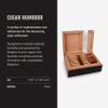 Hotel Collection Cigar Humidor  Elegant Wooden Storage Box with Adjustable Divider & Removable Tray, Luxury Home Bar Accent view 3