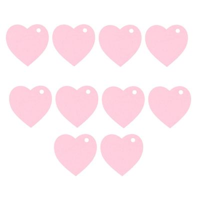 KALLORY 100pcs Small Heart Tags Giftss Hang Tags Blank Wish Decor Name Tag Craft Wrapping Party Favors for Wedding Mother Day Valentine Day
