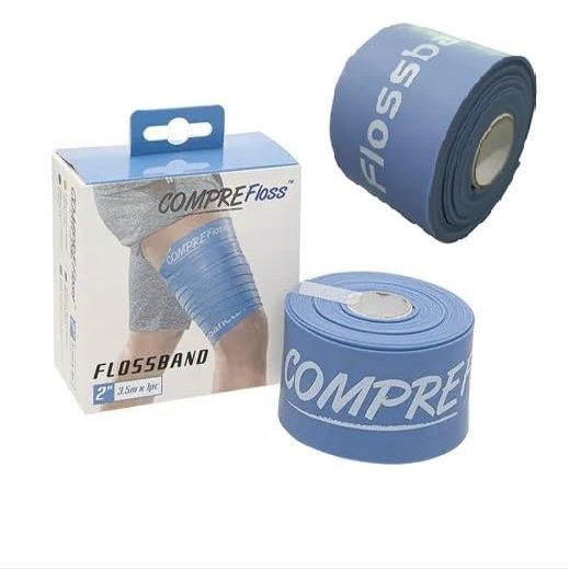 2 Pack Sanctband Product of Malaysia Level 2 Medium 2" X 2m Comprefloss FlossBand Recovery Band Flossing Sore Muscles Increasing Mobility Stretch Reducing Soreness Improving Movement Reducing Soreness