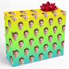 InterestPrint Custom Photo Wrapping Paper, Personalized Picture Gradient Yellow Gift Wrap Paper Fashion Wrapping Paper Roll 58x23 for Unisex Kids Wedding Birthday Christmas 5 Roll view 1