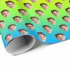 InterestPrint Custom Photo Wrapping Paper, Personalized Picture Gradient Yellow Gift Wrap Paper Fashion Wrapping Paper Roll 58x23 for Unisex Kids Wedding Birthday Christmas 5 Roll view 3