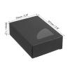 PATIKIL 4"x3"x1" Paper Soap Box with Window, 30 Pack Homemade Soap Boxes Triangle Presents Packaging Boxes for Birthday Christmas DIY Craft, Black view 2