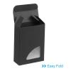 PATIKIL 4"x3"x1" Paper Soap Box with Window, 30 Pack Homemade Soap Boxes Triangle Presents Packaging Boxes for Birthday Christmas DIY Craft, Black view 4