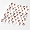 InterestPrint Customized Face Wrapping Paper, Personalized Wrapping Paper Roll White Photo Picture Wrap Paper 58x23 for Women Men Kids Boys Girls Baby Birthday 3 Roll view 2