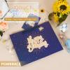 Powbrace 13" Blue Happy Birthday Gift Bag with Tissue Paper and Greeting Card for Party,Happy Birthday Gift Bag for Men Women, Gift Bags Medium size(1 PCS Blue) view 4