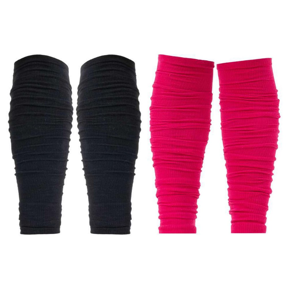 Blaward 2 Pairs Football Leg Sleeves for Adult Youth Scrunch Football Sleeves Calf Shin Supports Teoless Compression Socks
