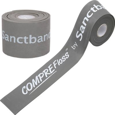 Sanctband 2 Pack Product of Malaysia Level 4 Extra-Heavy 2" X2m Comprefloss FlossBand Recovery Flossing Sore Muscles Increasing Mobility Stretch Reducing Soreness Improving Movement Reducing Soreness