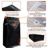 Coffee Bags with Valve (50 PCS,32oz/2lb) Black High Barrier Aluminum Foil Flat Bottom Standing Coffee Beans Storage Packaging Bags, Reusable Heat Seal Side Zipper Pouches for Small Business and Home view 2