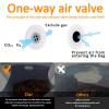 Coffee Bags with Valve (50 PCS,32oz/2lb) Black High Barrier Aluminum Foil Flat Bottom Standing Coffee Beans Storage Packaging Bags, Reusable Heat Seal Side Zipper Pouches for Small Business and Home view 3