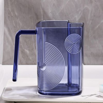 scka Light Luxury Transparent Mouthwash Cup Toothbrush Independent Slot Tooth Cup Simple Portable Couple Student Wash Cup Toothbrush Cup