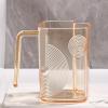 scka Light Luxury Transparent Mouthwash Cup Toothbrush Independent Slot Tooth Cup Simple Portable Couple Student Wash Cup Toothbrush Cup view 2