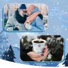 100PCS 9Oz Christmas Snowflake Paper Cups Christmas Paper Cups Xmas Disposable Coffee Cups Snowflake Christmas Cups Drinking Tea Paper Cups Christmas Cups for Christmas Winter Birthday Party Supplies view 3