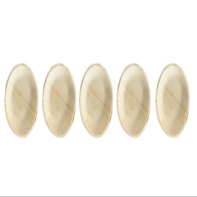 Yescarta Round Shape Bamboo Dinner Plates, Heavy Duty,Natural,Disposable, Eco Friendly Perfect for Parties, Weddings,Catering Events-PO5 (A_E_310777)