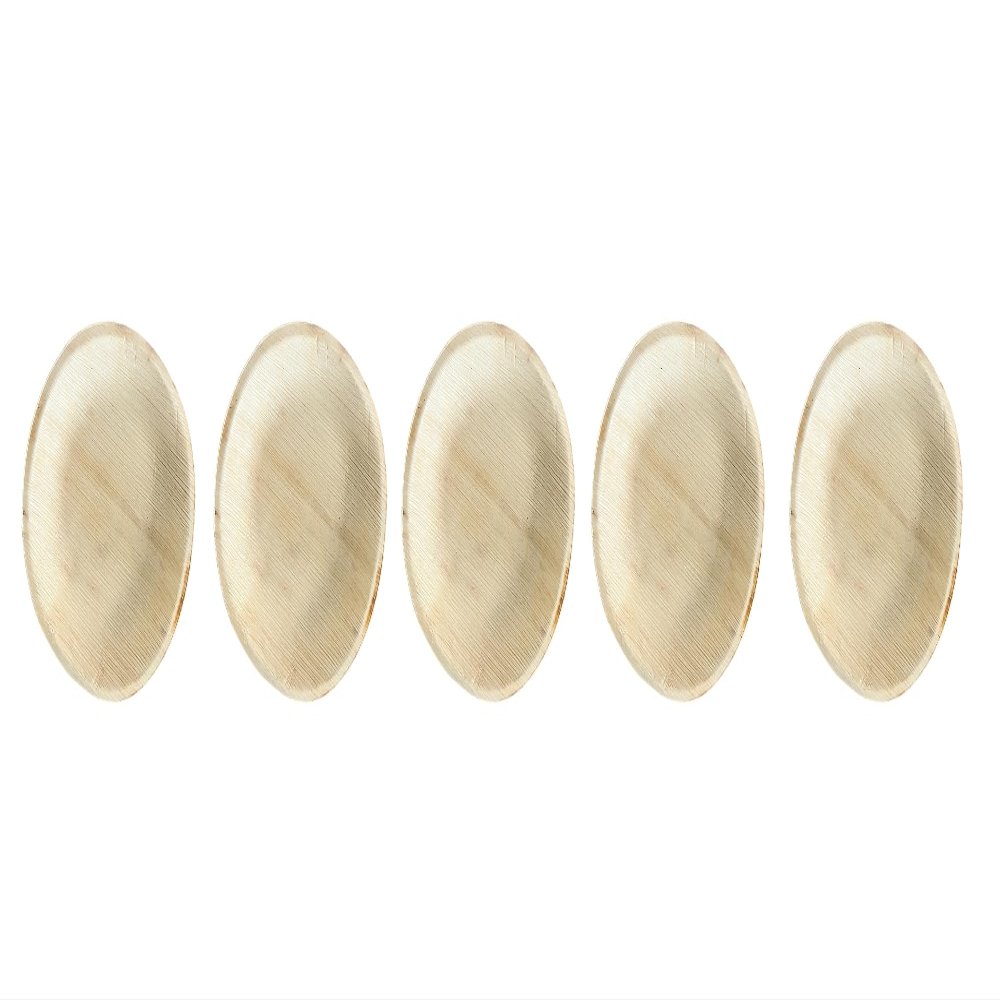 Yescarta Round Shape Bamboo Dinner Plates, Heavy Duty,Natural,Disposable, Eco Friendly Perfect for Parties, Weddings,Catering Events-PO5 (A_E_310777)