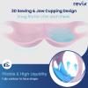REVIX Wisdom Tooth Ice Pack Wrap with 3D Sewing Design Face Ice Wrap for Jaw, TMJ, Oral Discomfort, Teeth Removal and Dental Implants, Super Snug Fit with 4 Hot Cold Packs Reusable, Pink view 3