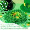 Outus 0.5 LB Green Crinkle Cut Paper Shred Filler Shredded Papers Confetti Gift Boxes Basket Crinkle Paper Filler Packing Grass Cushion Shredded Tissue Stuffing Christmas Wedding Birthday Wrapping view 4