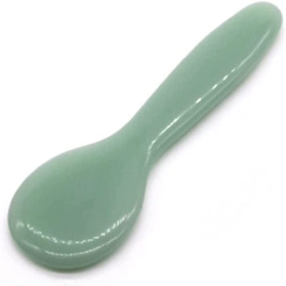 AMHIL Gua sha Scraper Board Natural Jade Guasha Stone Board Facial Eye Guasha Plate Jade Face Massager Scraper Tool for Face Neck Back Body Pressure Therapy Massage Tool Set (Color : 7)