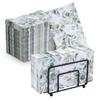 100Pcs Disposable Greenery Hand Towels and Metal Napkin Holder for Bathroom,Decorative Guest Napkins Paper and Black Napkin Holder for Baby Shower Party Supplies Table Decor view 1