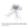uxcell 10pcs 11 Inch Extra Large Pull Bow Love You Gift Wrapping Bows Ribbon Organza Light Purple for Wedding Baskets Presents Christmas Party view 4