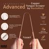 MasterMedi Pure Copper Tongue Scraper for Adults, Tongue Scrubber for Bad Breath, Easy to Use, Tongue Cleaner for Oral Care & Hygiene (Copper Pack of 3) view 4