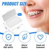 10 Pack Dental Braces Wax for Teeth Braces & Aligners, 50 Unscented & Flavorless Orthodontic Wax Strips for Dental Care Braces Brackets Cover Lip Protector Oral Appliances Ortho Accessories view 3