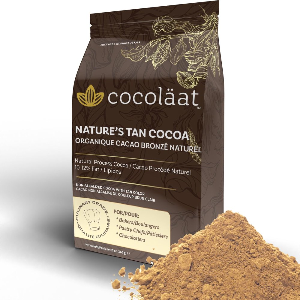 Cocolat Natural Tan Cocoa Powder | Culinary Grade for Bakers, Pastry Chefs, & Chocolatiers | Non-Alkalized | Resealable Pouch | 2 lb, 907 g