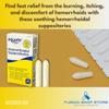 Hemorrhoidal Suppositories - 24 Count, Relief from Day and Night Discomfort of Hemorrhoids (Pack of 1), Boxed by Fusion Shop Store view 2