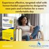 Hemorrhoidal Suppositories - 24 Count, Relief from Day and Night Discomfort of Hemorrhoids (Pack of 1), Boxed by Fusion Shop Store view 4