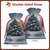 Christmas Tree Snow Holiday-Themed Gift Bags - Stylish,Unique,And Personalized Reusable Drawstring Gift Bags view 3