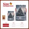 Christmas Tree Snow Holiday-Themed Gift Bags - Stylish,Unique,And Personalized Reusable Drawstring Gift Bags view 4