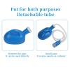 2000ml Urinal Bottle, Portable Long Tube Urinals for Hospital Incontinence, Large Capacity Spill Proof Urine Bottle for Bedridden Patients Elderly Travel Car Truckers, Blue (Men Urinal Bottle) view 4