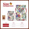 ZISHAK Garden Blossoming Wildflowers Birds Leaves Branches Drawstring Christmas Gift Bag-With Rustic Appeal,For All Your Gift Giving Needs view 4