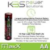 KBS Power Solutions MaxX AA Alkaline Highest Performing Batteries , 20 Packs of 24 batteries= 480 Case Quantity 1.5 Volts Bulk Buy, Business Puchase, Best in Class, Long Lasting ,Leak Free view 2