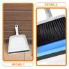 2pcs Plastic Lips Dustpan Lips Insert Strips Plastic Strip Dustpan for Replace Edge view 2