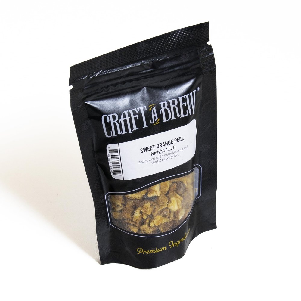 Craft A Brew - Sweet Orange Peel - For Beer Brewing - Adds Citrus Flavor to Your Homebrew - Smooth, Sweet, Orange Flavor - 1.5 oz Pack