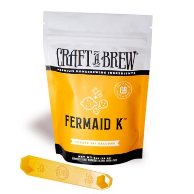 Craft A Brew - Fermaid K - For Wine & Beer Brewing - Blended Complex Yeast Nutrient - Promotes Yeast Growth & Reproduction - For Efficient Fermentation - 1 oz Package