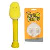 Scrub Daddy Dish Daddy Dish Wand & Connector Head, Soap Dispensing Dish Brush, Texture Changing Washing Up Sponge With Liquid Handle, Dish Sponge with Built-in Scraper, Scrubbing Head & Stand - Yellow view 1