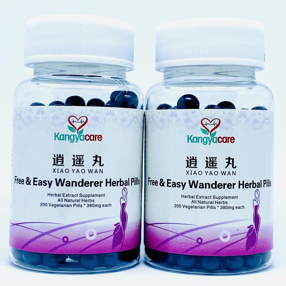 Xiao Yao Wan -Free & Easy Wanderer Herbal Pills- Support Irregular Cycles, Premenstrual Syndrome, Stress, Breast discomfort, Menopause - Promote Women's Health - All Natural -400ct (2 bottles)
