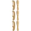 3 Sets Wool Brush Set Newborn Hair Comb Baby Wool Hair Care Hair Comb Baby Supplies Baby Wooden Comb Infant Hair Brush Newborn Baby Comb view 1