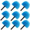 9pcs Twist-on Webster Cobweb Duster Head Brush | Spider Web Remover Brush | Cobweb Duster Head Attachment for Outdoor & Indoor Cleaning | Fits Standard 3/4 inch Threaded Poles (Blue) view 1