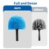 9pcs Twist-on Webster Cobweb Duster Head Brush | Spider Web Remover Brush | Cobweb Duster Head Attachment for Outdoor & Indoor Cleaning | Fits Standard 3/4 inch Threaded Poles (Blue) view 3
