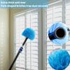 9pcs Twist-on Webster Cobweb Duster Head Brush | Spider Web Remover Brush | Cobweb Duster Head Attachment for Outdoor & Indoor Cleaning | Fits Standard 3/4 inch Threaded Poles (Blue) view 4