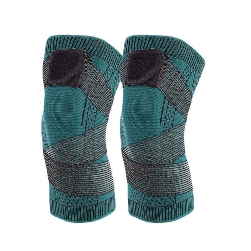 Knee Braces for Knee Pain- 2 Pack Knee Sleeves for Pain Relief Set, Knee Compression Sleeves with Adjustable Straps for Best Fit, for Sports, Runner, Meniscus Tear, ACL, Arthritis, Joint Pain (Dark Green,XXX-Large)