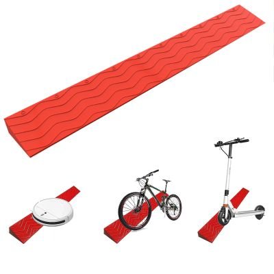 Portable Threshold Ramps, Wheelchair Ramp, Indoor Sweeping Robot Doorways Curb Ramp, 1-6.5cm Rise Anti-Slip Threshold Door Step Ramp, for Bike Scooter Luggage, Free Cutting ( Color : Rojo , Size : 100