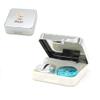 2 Pack Contact Lens Cases, Classy Easy Carry Container for Travel & Home Vision Care Kit with Mirror, Tweezers, Stick Connection and Solution Bottle view 1