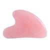 YAMHOHO Gua Sha Jade Stone Gua Sha Massage Tool, Guasha Tool for Face and Body Skin Massage. Tools for SPA Acupuncture, Pink Stone for Body Face Neck and Eye, Skin Care Gift for Woman (Pink) view 1