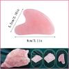 YAMHOHO Gua Sha Jade Stone Gua Sha Massage Tool, Guasha Tool for Face and Body Skin Massage. Tools for SPA Acupuncture, Pink Stone for Body Face Neck and Eye, Skin Care Gift for Woman (Pink) view 2